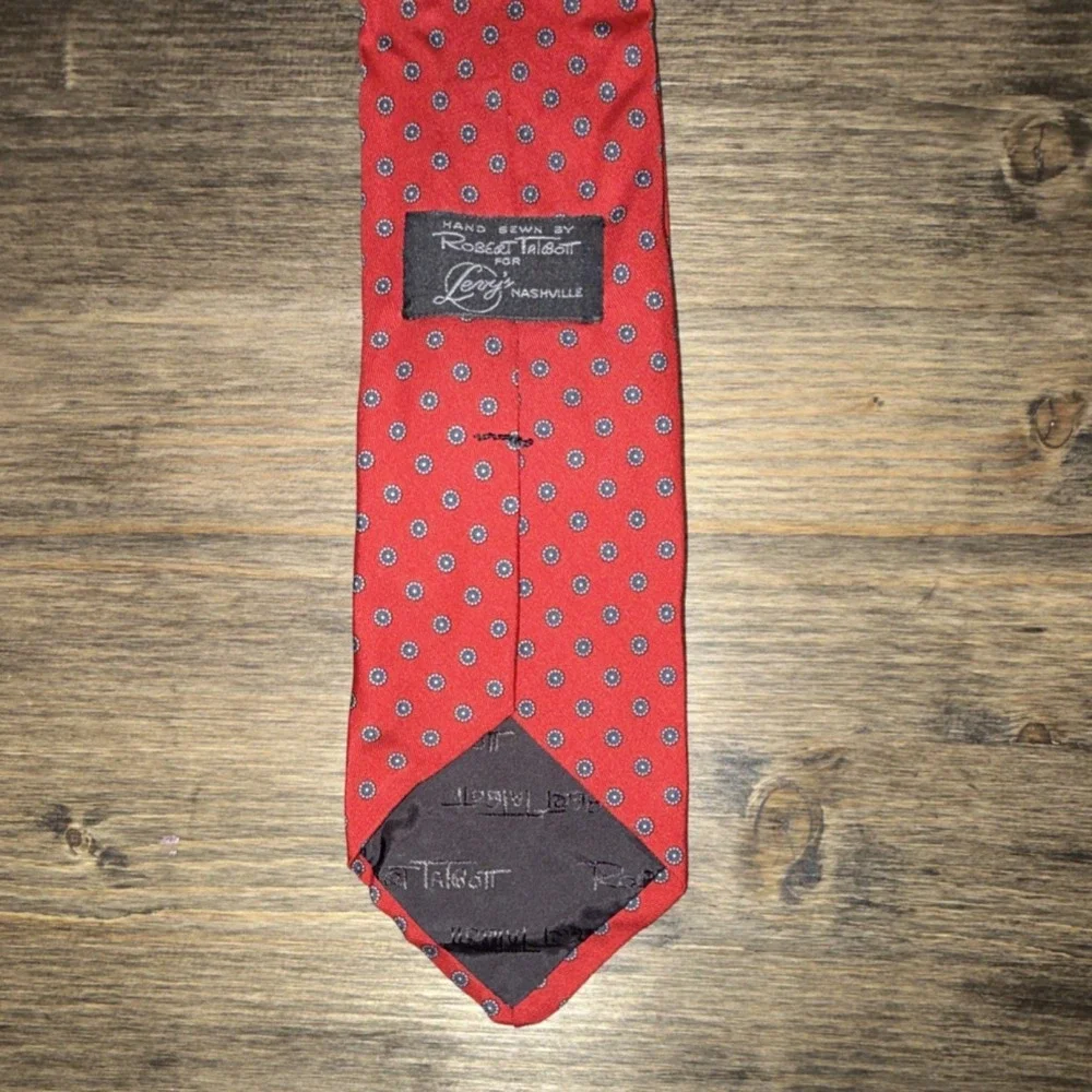 Vintage Robert Talbott By Levy's Nashville Hand Sewn Men's Silk Tie